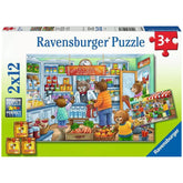 Ravensburger - Kom op, laten we winkelen - 2x12 Stukken - Puzzels